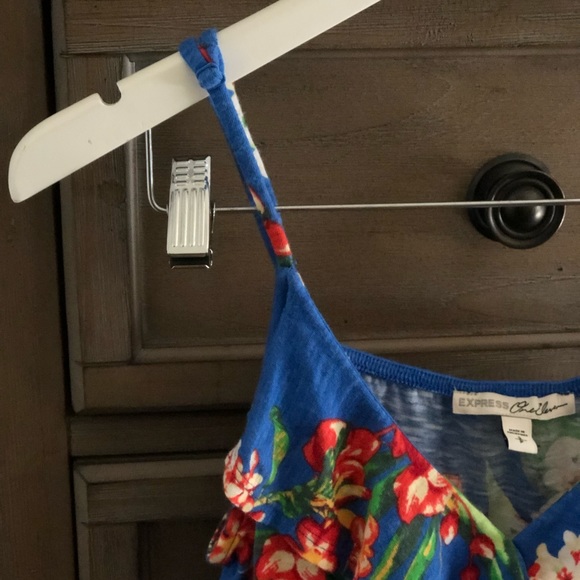 Floral Ruffle Front Banded Surplice Cami - Picture 5 of 5